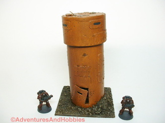 Battle damaged rusted gun watch tower - UniversalTerrain.com