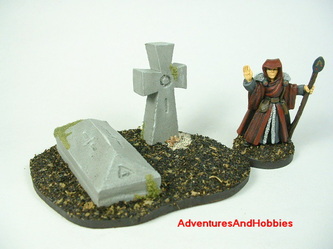 Graveyard with two tombs - UniversalTerrain.com