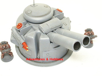 Heavy gun turret with double cannon - UniversalTerrain.com